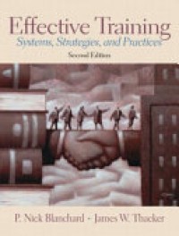 Effective Training : Systems, Strategies, and Practices 2'nd Ed.