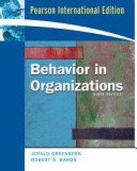 Behavior in Organizations 9'th Ed.