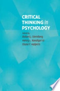 Critical Thinking in Psychology