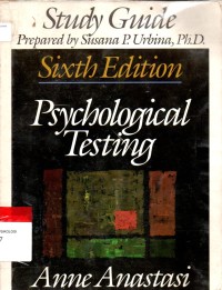 Psychological Testing 6'th Ed.