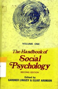 The Handbook of Social Psychology Vol. 1 2'nd Ed.