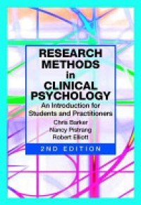 Research Methods in Clinical Psychology : An Introduction for Students and Prctitioners 2'nd Ed.