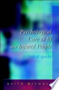 Psychological Care for Ill and Injured People : A Clinical Guide