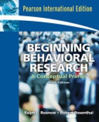 Beginning Behavioral Research : A Conceptual Primer Ed. 6'th