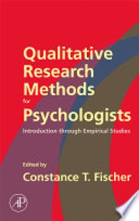 Qualitative Research Methods for Psychologists : Introduction through Empirical Studies