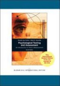 Psychological Testing and Assessment : An Introduction to Test & Measurement 7'th Ed.