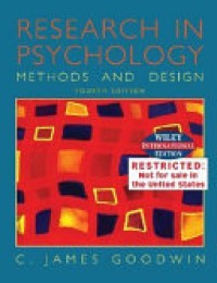 Research Psychology : Methods and Design 4'th Ed.